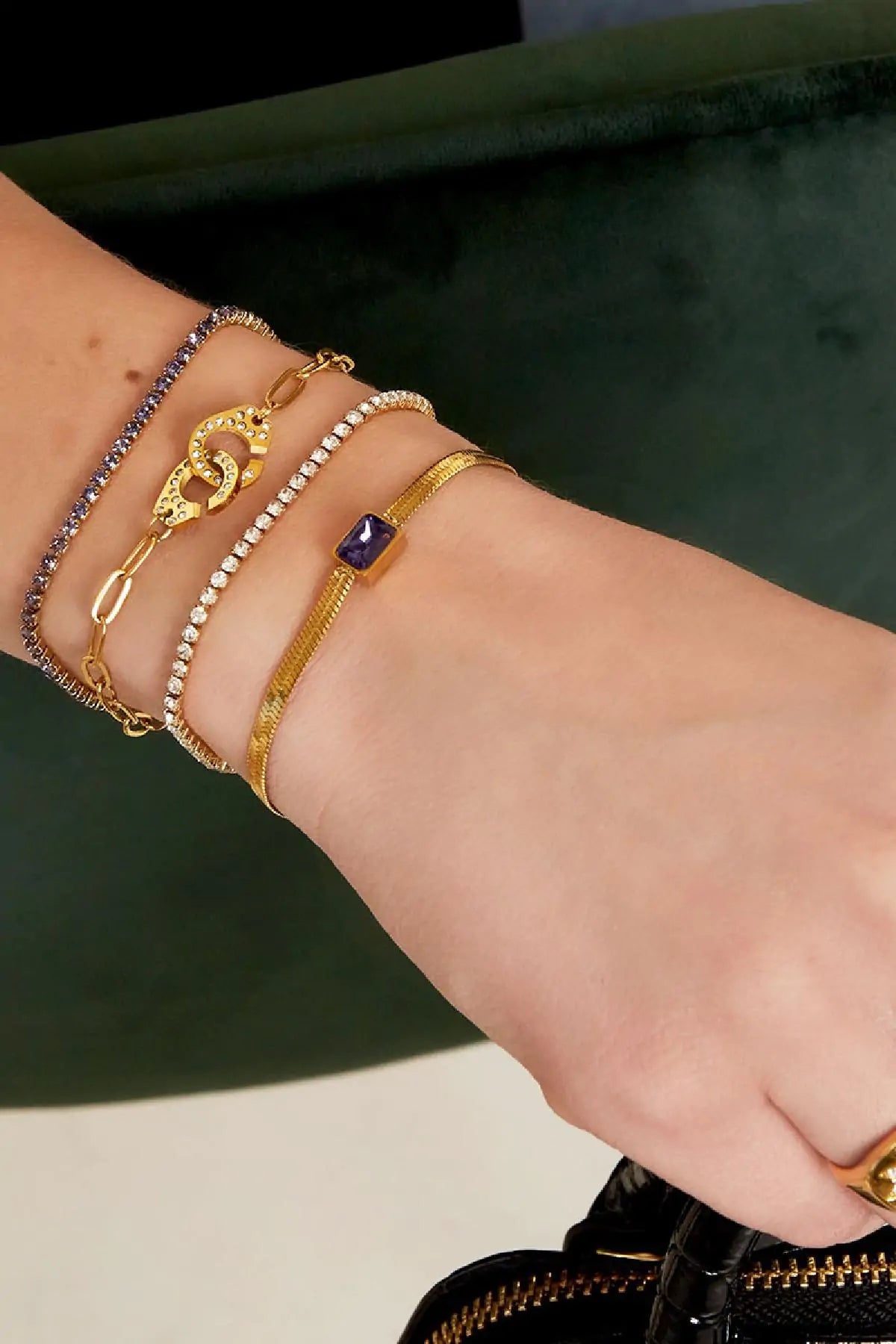 Armband ‘Purple Stone’