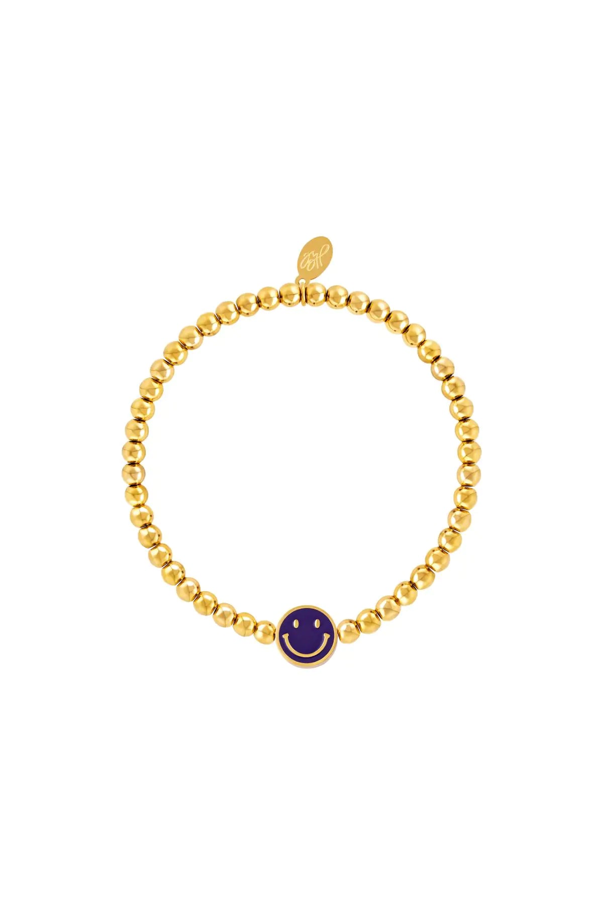 Armband ‘Purple Smiley’