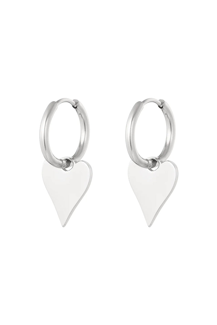 Oorbellen ‘Basic hart’