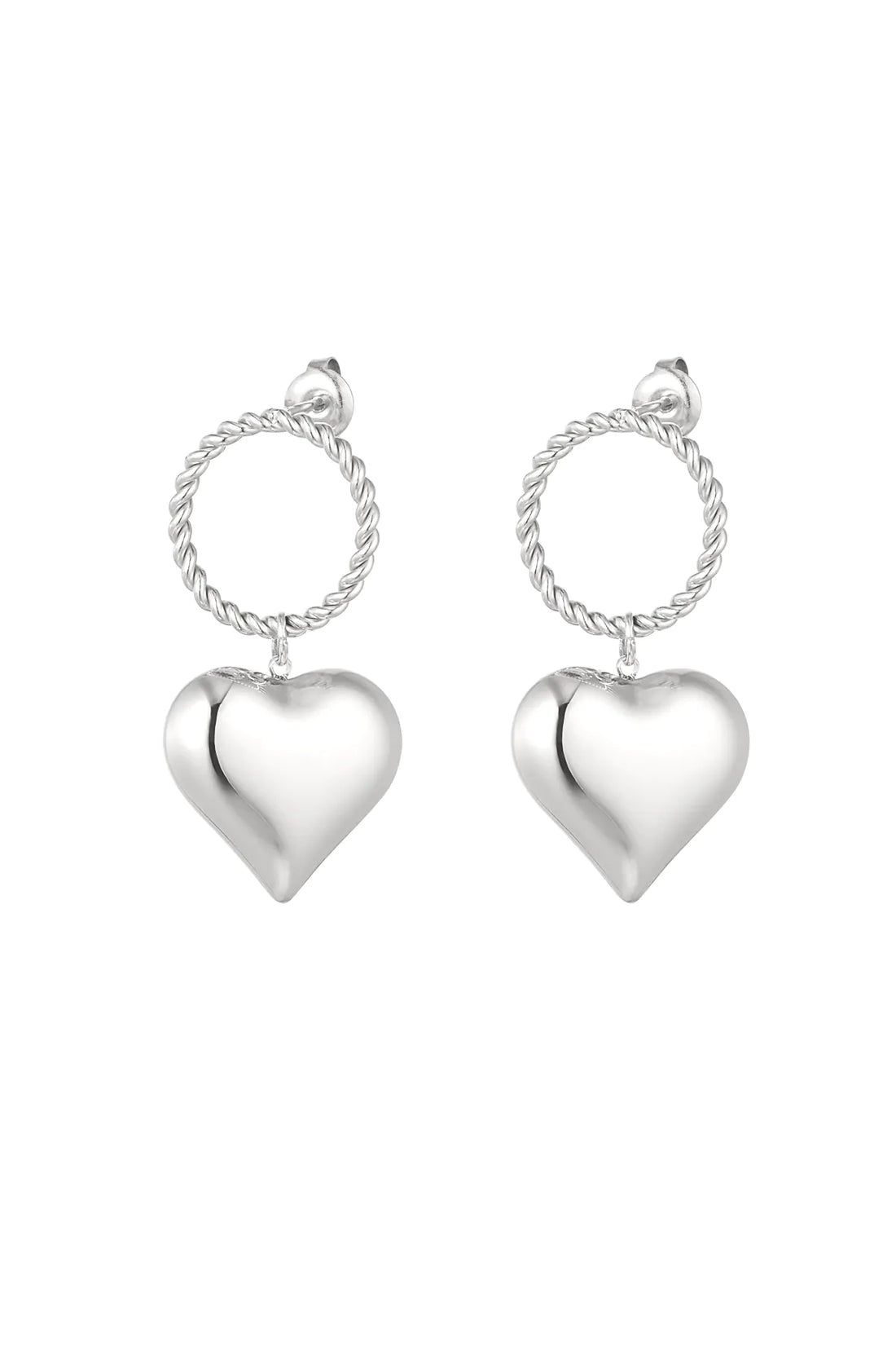 Oorbellen ‘Round heart’