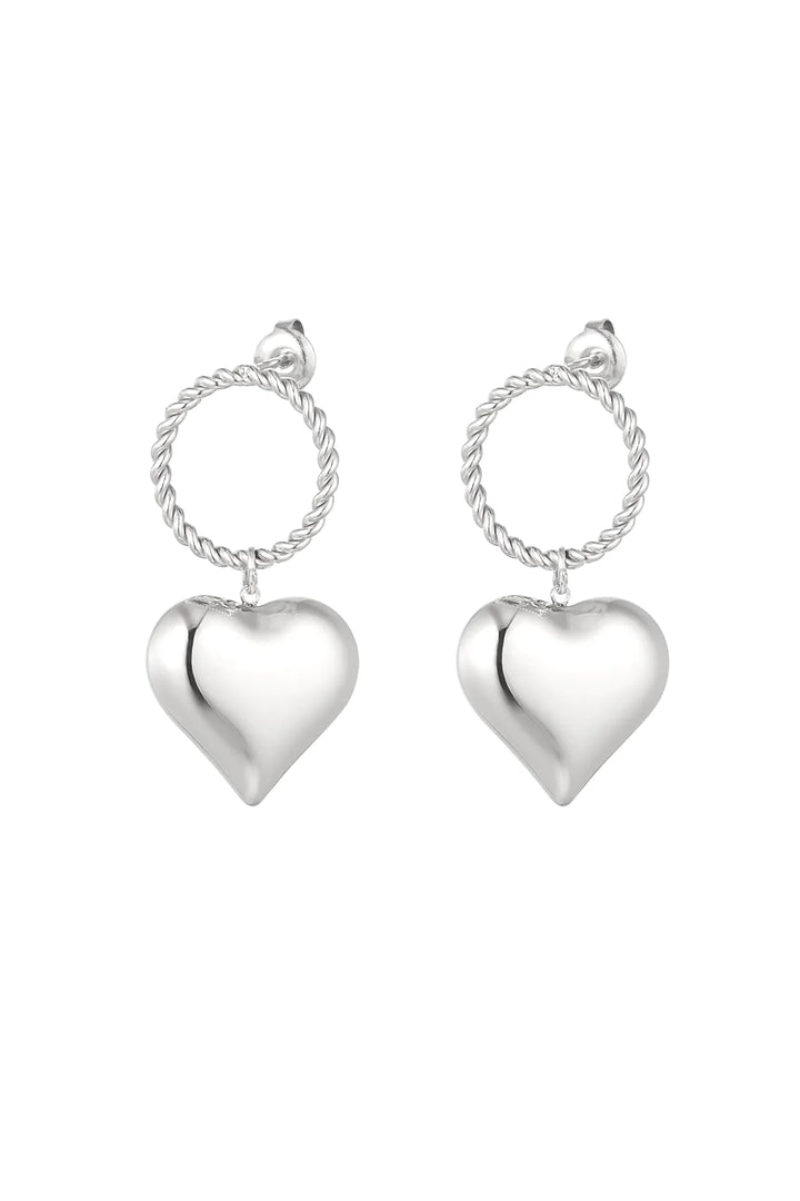 Oorbellen ‘Round heart’