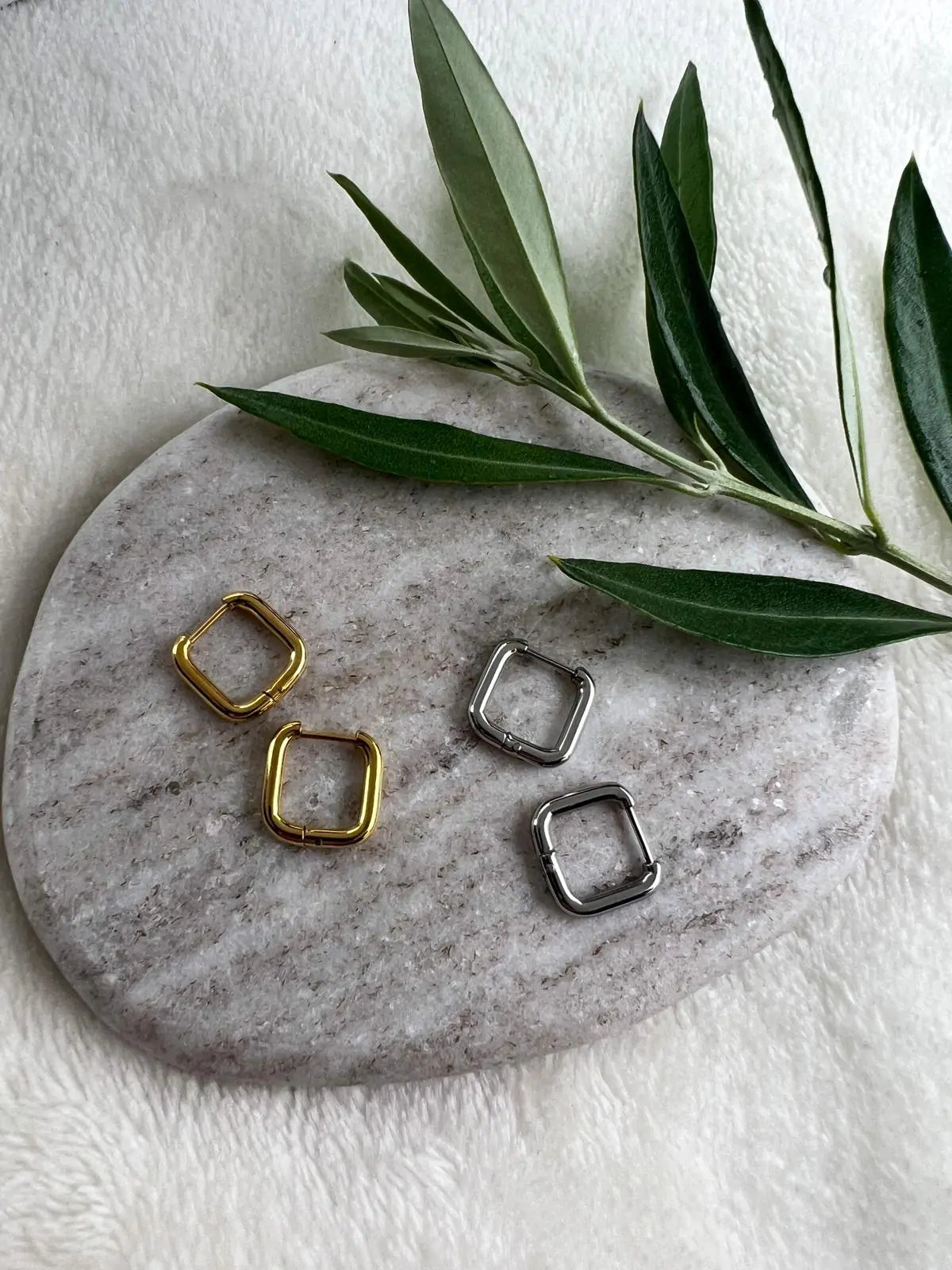 Oorbellen ‘SquareGlimmer’